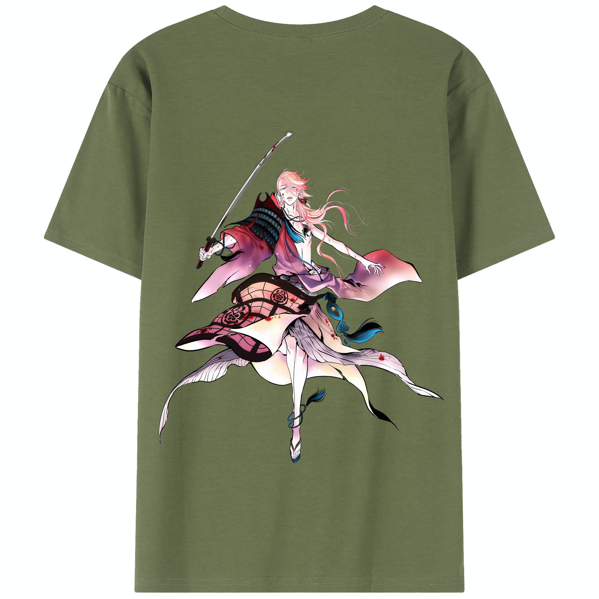 （画像用） 刀剣乱舞 Touken Ranbu 綿100％半袖Tシャツ（背面プリント）